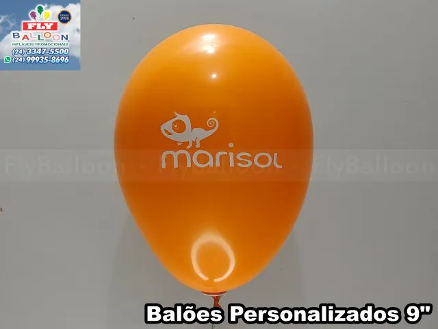Balão customizado com logomarca para Marisol